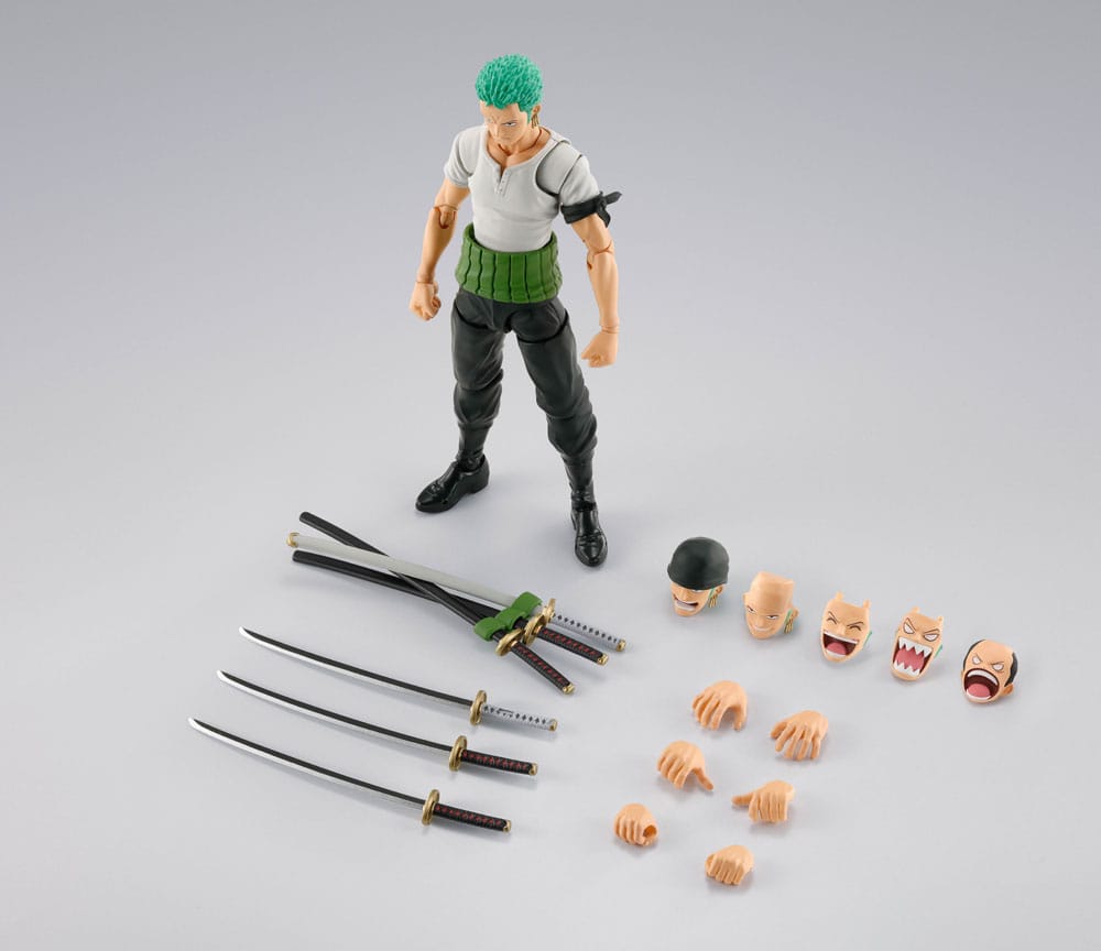 One Piece S.H.Figuarts Actionfigur Roronoa Zoro Romance Dawn Ver. 15 cm - Preorder - ETA: Ende 04.2025