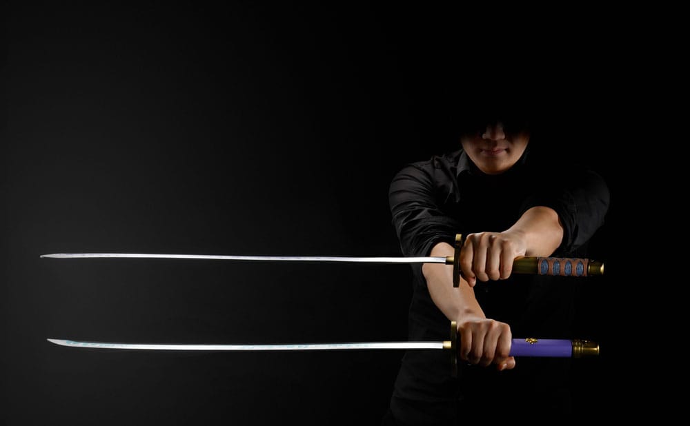 One Piece Proplica Repliken 1/1 Roronoa Zoro Three Sword Style Schwerter Set 95 cm   - Preorder - ETA: 18.08.2025