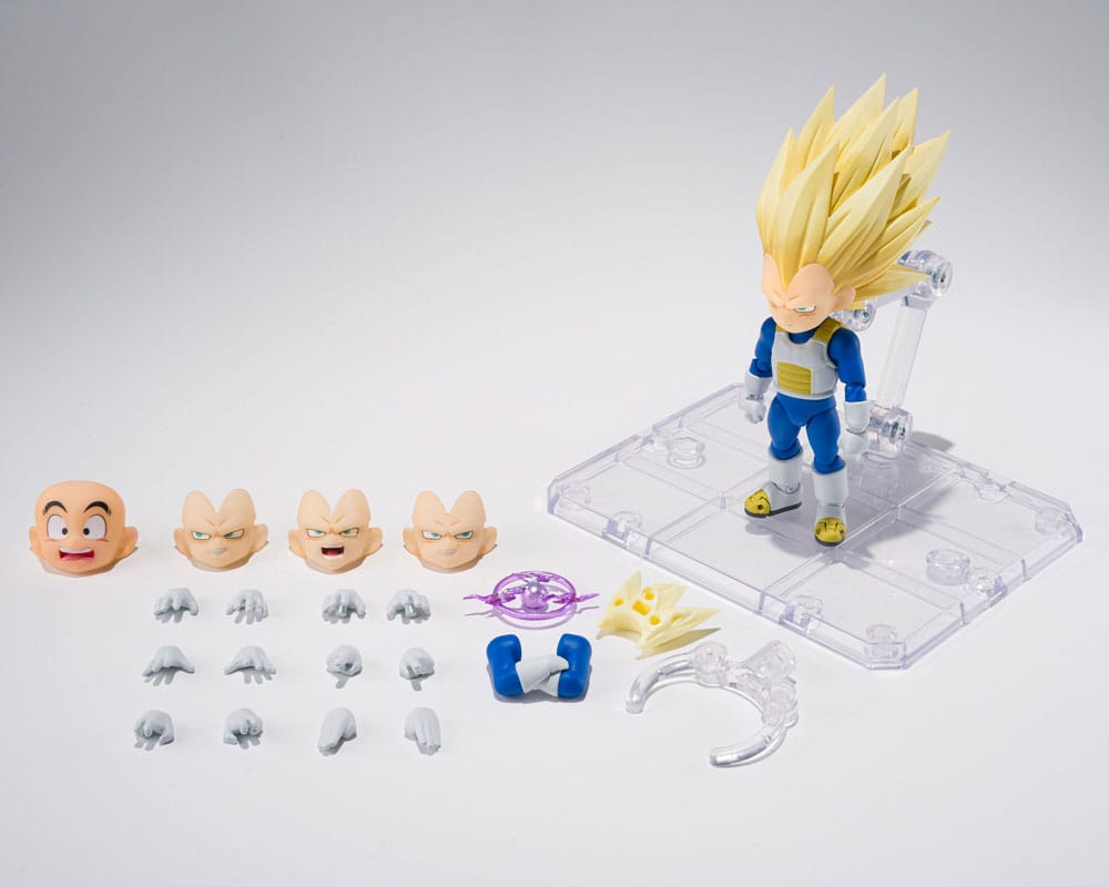 Dragon Ball S.H.Figuarts Actionfigur Super Saiyan Level 3 Vegeta (mini) Daima 8 cm          - Preorder - ETA: 25.12.2025