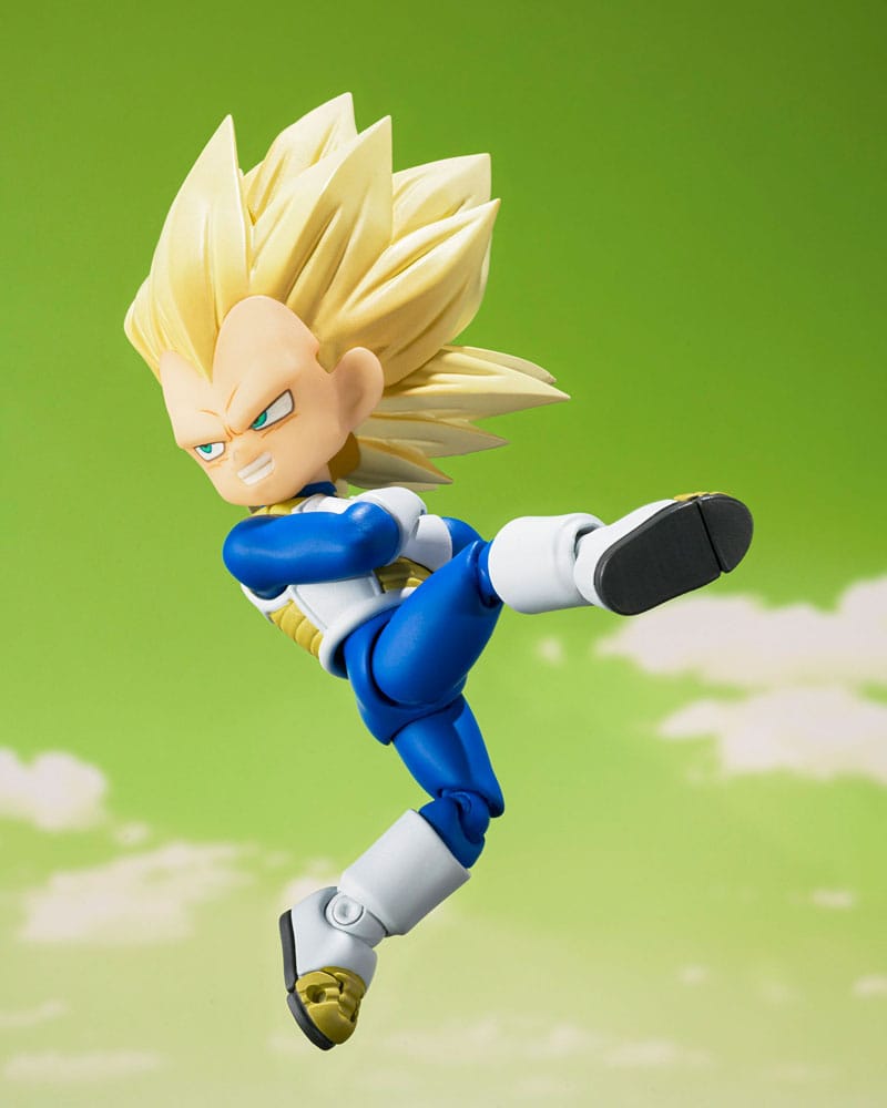 Dragon Ball S.H.Figuarts Actionfigur Super Saiyan Level 3 Vegeta (mini) Daima 8 cm          - Preorder - ETA: 25.12.2025