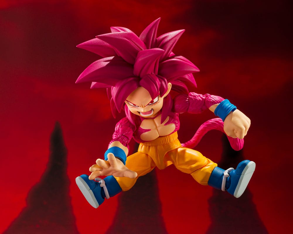 Dragon Ball Daima S.H.Figuarts Actionfigur Super Saiyan Level 4 Son Goku (mini) 8 cm - Preorder - ETA: 25.02.2026