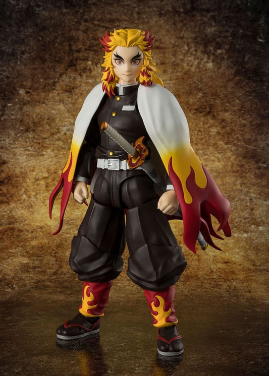 Demon Slayer: Kimetsu no Yaiba S.H.Figuarts Actionfigur Kyojuro Rengoku 15 cm            - Versand: 5-7 Tage nach Bestellung