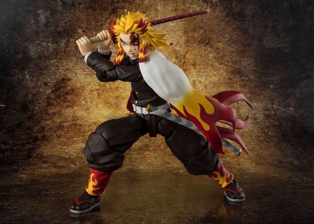 Demon Slayer: Kimetsu no Yaiba S.H.Figuarts Actionfigur Kyojuro Rengoku 15 cm            - Versand: 5-7 Tage nach Bestellung