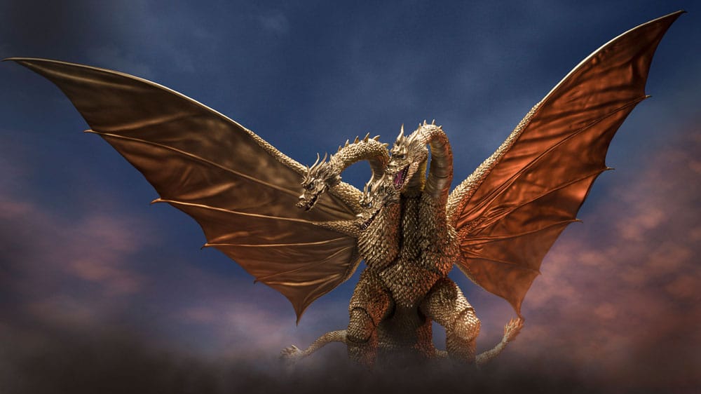 Godzilla S.H. Monster Arts Actionfigur King Ghidora (1972) 25 cm   - Preorder - ETA: 25.01.2026