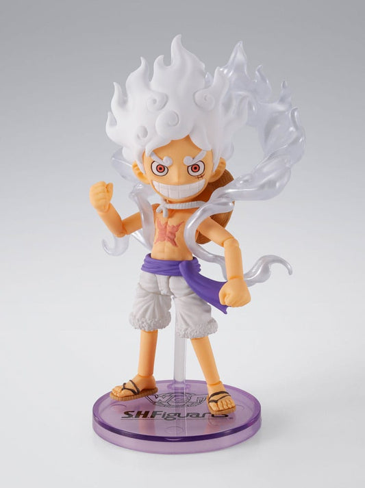 One Piece World Collactable Figures x S.H. Figuarts Actionfigur Monkey D. Ruffy Gear 5 8 cm           - Preorder - ETA: 25.03.2026