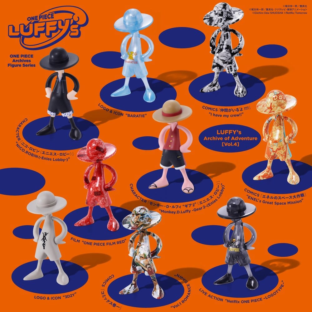 One Piece Luffy's Archive of Adventure Minifigur Blind Box Sortiment (10) - Preorder - ETA: 23.04.2027