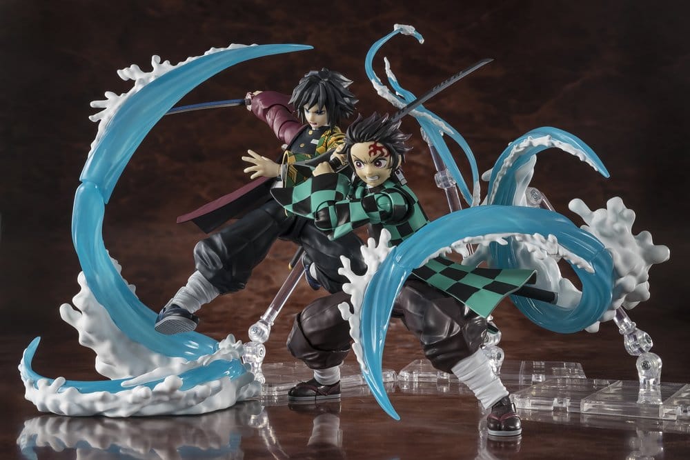 Demon Slayer: Kimetsu no Yaiba S.H. Figuarts Zubehör-Set Tanjiro Kamado & Giyu Tomioka Water Breathing Option Parts Set - Preorder - ETA: 24.12.2026