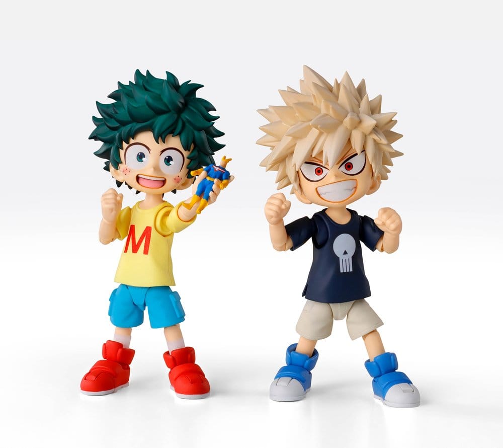 My Hero Academia S.H.Figuarts Actionfigur Izuku Midoriya & Katsuki Bakugo -Childhood Set- 9 cm - Preorder - ETA: 25.06.2027