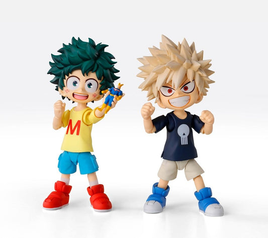 My Hero Academia S.H.Figuarts Actionfigur Izuku Midoriya & Katsuki Bakugo -Childhood Set- 9 cm - Preorder - ETA: 25.06.2027