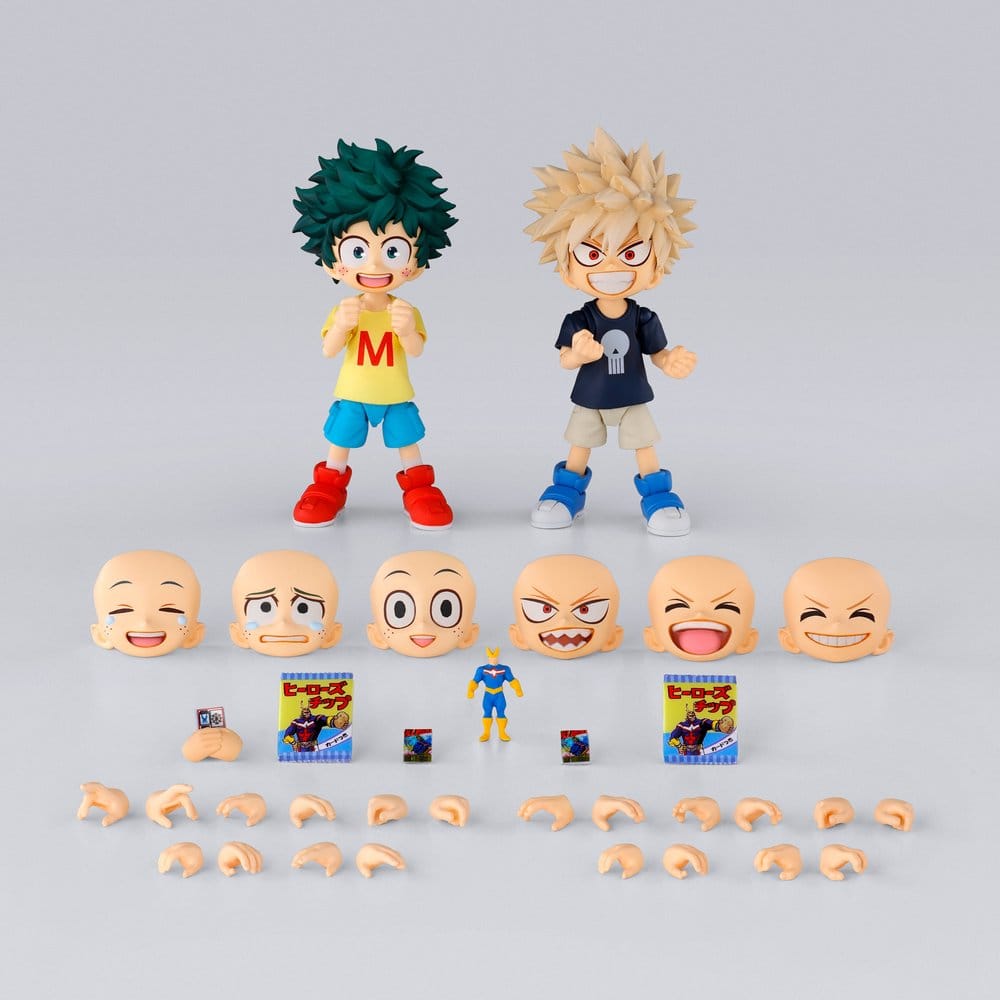 My Hero Academia S.H.Figuarts Actionfigur Izuku Midoriya & Katsuki Bakugo -Childhood Set- 9 cm - Preorder - ETA: 25.06.2027