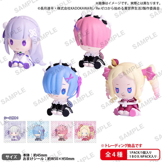Re:ZERO -Starting Life in Another World PVC Figuren Petatto Clockwork Mascot Box Ver. 5 cm Sortiment (6)      - Versand: 7 Tage nach Bestellung