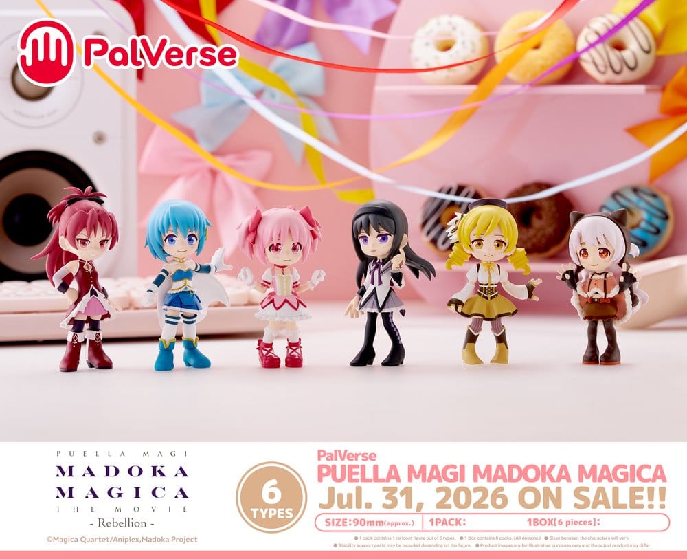 Puella Magi Madoka Magica PalVerse Collection PVC Figuren Box Ver. 9 cm Sortiment (6)      - Preorder - ETA: 25.09.2026