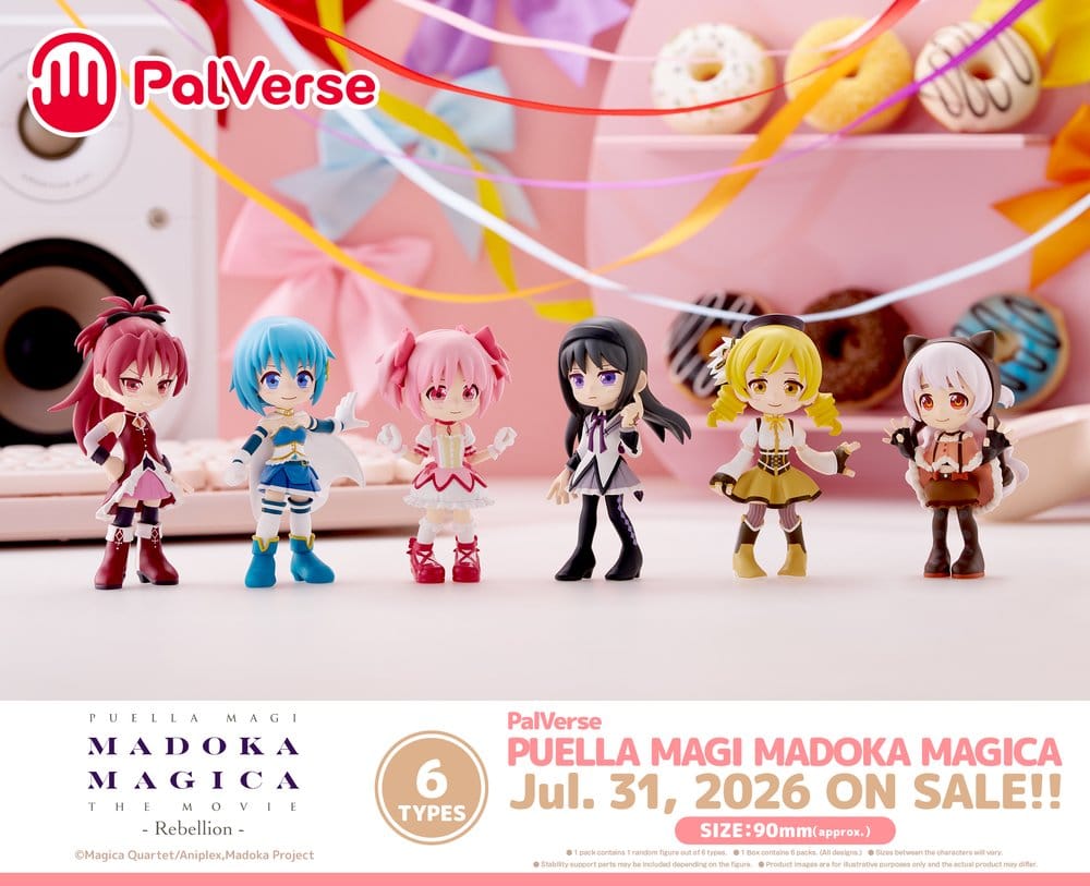 Puella Magi Madoka Magica PalVerse Collection PVC Figuren Box Ver. 9 cm Sortiment (6)      - Preorder - ETA: 25.09.2026