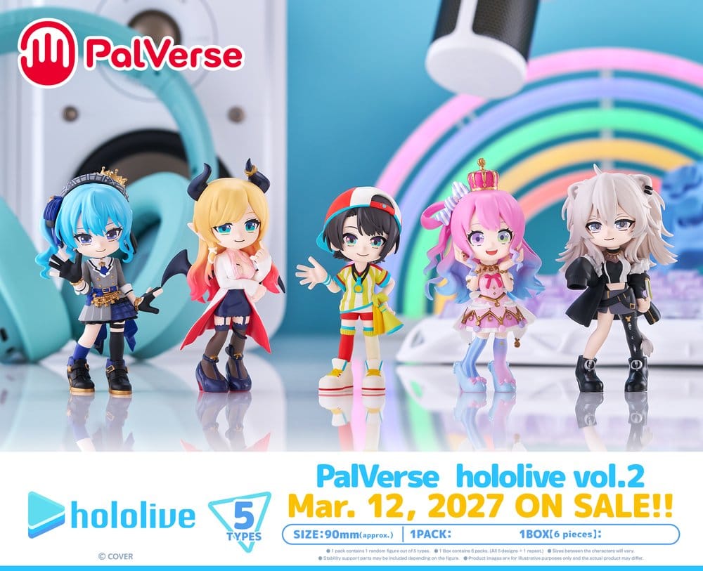 Hololive Production PalVerse Minifiguren Vol.2 Blind Box Display (6) - Preorder - ETA: 25.06.2027