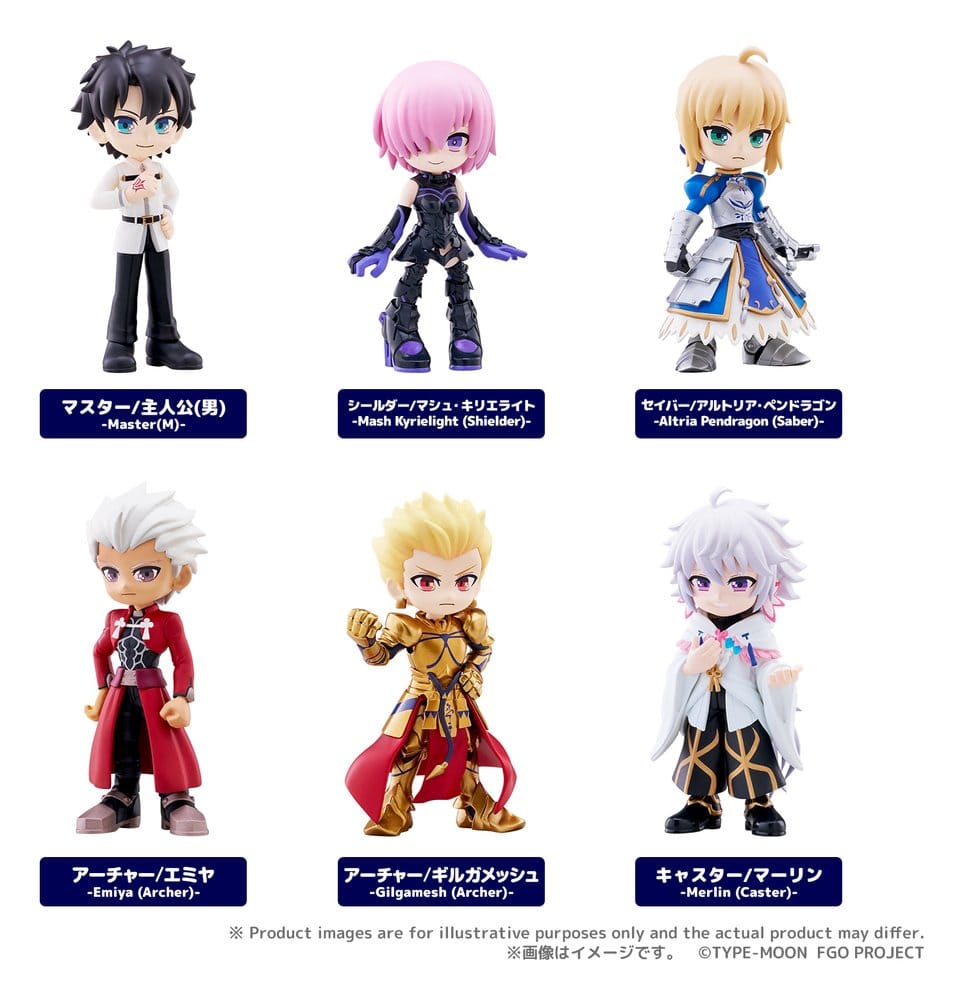 Fate/Grand Order PalVerse Minifiguren vol.1 Blind Box Display (6) - Preorder - ETA: 25.03.2027
