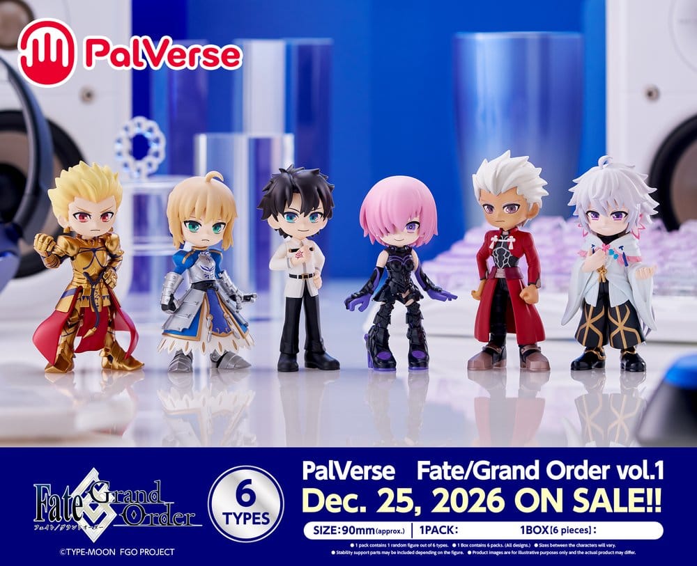 Fate/Grand Order PalVerse Minifiguren vol.1 Blind Box Display (6) - Preorder - ETA: 25.03.2027