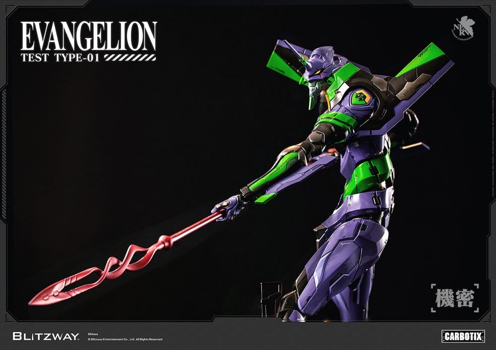 Evangelion Carbotix Actionfigur Evangelion Unit-01 Test Type (Standard Ver.) 33 cm - Preorder - ETA: 25.05.2027