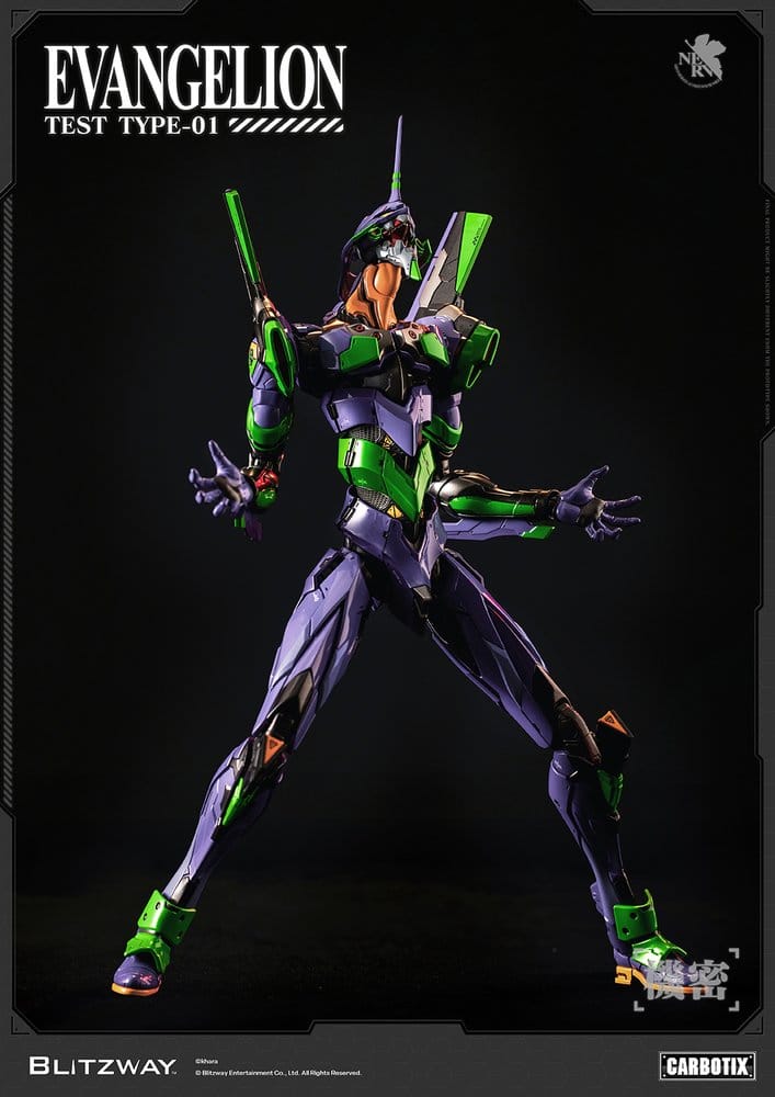 Evangelion Carbotix Actionfigur Evangelion Unit-01 Test Type (Standard Ver.) 33 cm - Preorder - ETA: 25.05.2027