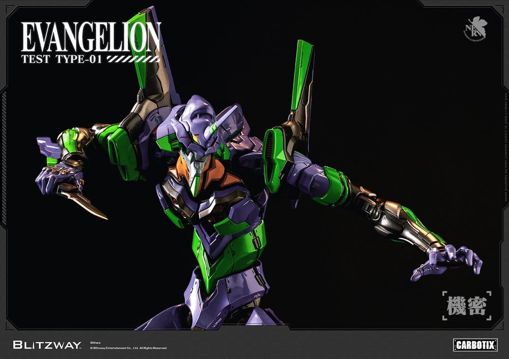 Evangelion Carbotix Actionfigur Evangelion Unit-01 Test Type (Standard Ver.) 33 cm - Preorder - ETA: 25.05.2027