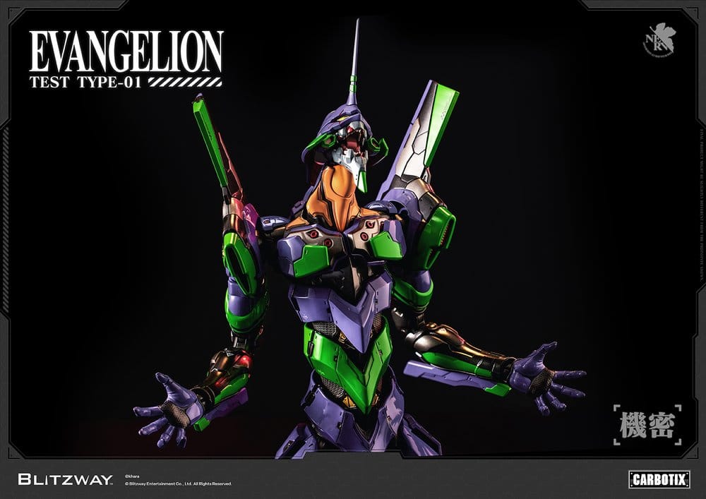 Evangelion Carbotix Actionfigur Evangelion Unit-01 Test Type (Standard Ver.) 33 cm - Preorder - ETA: 25.05.2027