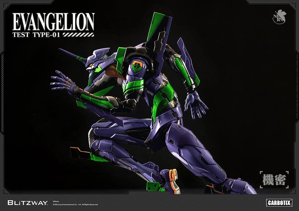 Evangelion Carbotix Actionfigur Evangelion Unit-01 Test Type (DX Ver.) 33 cm - Preorder - ETA: 25.05.2027
