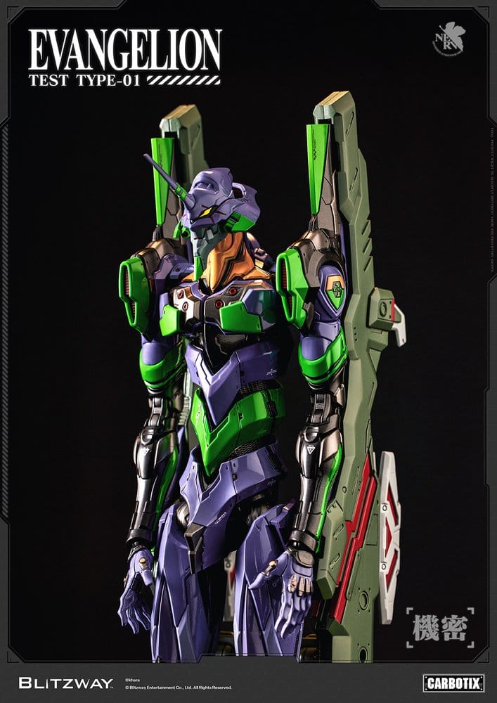 Evangelion Carbotix Actionfigur Evangelion Unit-01 Test Type (DX Ver.) 33 cm - Preorder - ETA: 25.05.2027