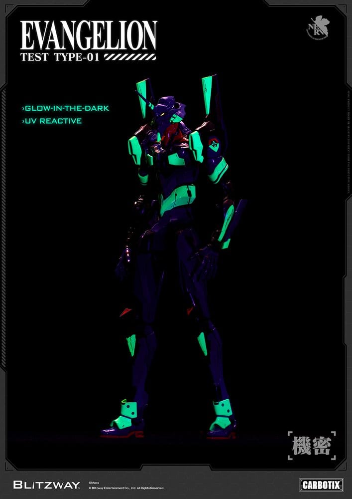 Evangelion Carbotix Actionfigur Evangelion Unit-01 Test Type (DX Ver.) 33 cm - Preorder - ETA: 25.05.2027