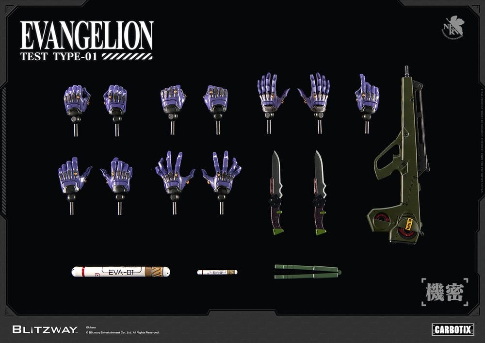 Evangelion Carbotix Actionfigur Evangelion Unit-01 Test Type (DX Ver.) 33 cm - Preorder - ETA: 25.05.2027