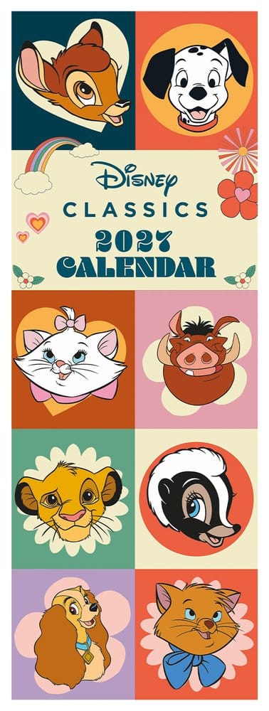 Disney Classics Kalender 70s Feeling 2027 42 x 15 cm - Preorder - ETA: 25.09.2026
