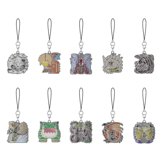Monster Hunter Wilds Metall Schlüsselanhänger Monster Icon 5 cm Sortiment (10)  - Preorder - ETA: 25.12.2025