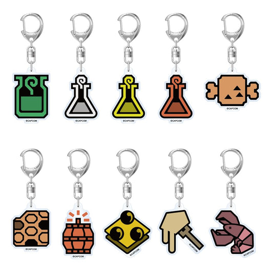 Monster Hunter Wilds Acryl-Schlüsselanhänger Item Icon 6 cm Sortiment (10)  - Preorder - ETA: 25.12.2025