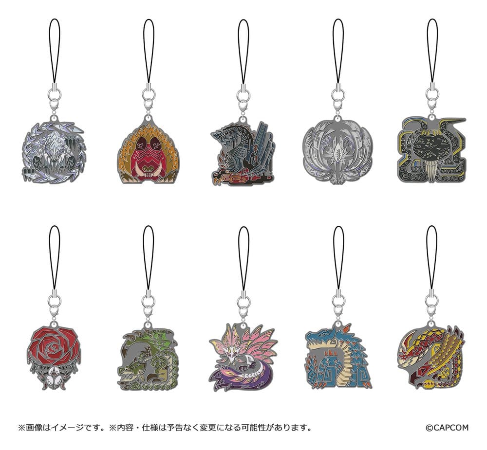 Monster Hunter Wilds Metall-Schlüsselanhänger Monster icon Vol. 2 Blind Box Sortiment (10) - Preorder - ETA: 25.02.2027
