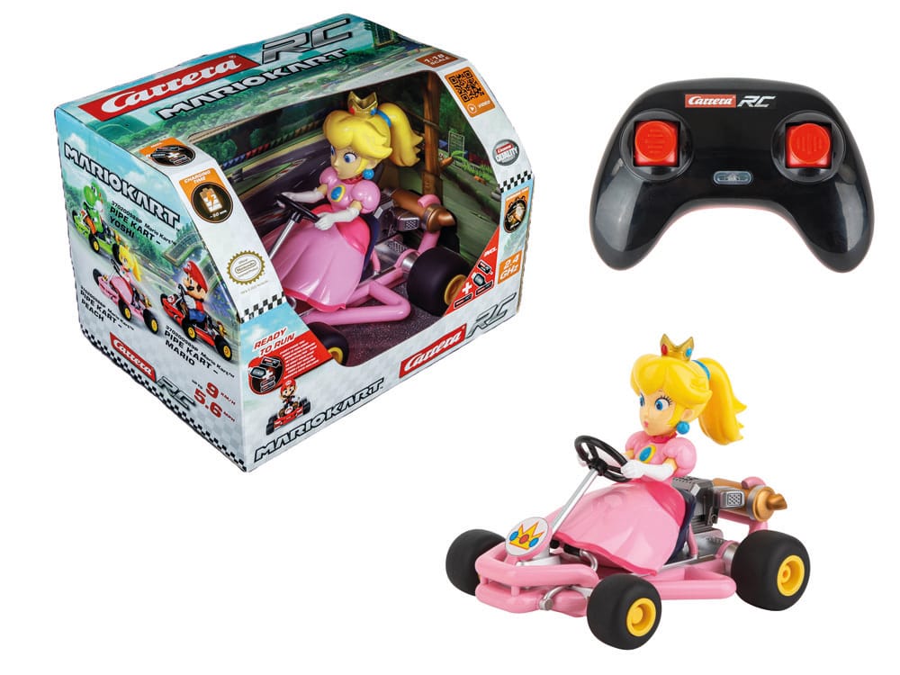 Super Mario Kart RC Ferngesteuertes Auto 1/18 2,4GHz Pipe Kart Peach - Versand: 5-7 Tage nach Bestellung