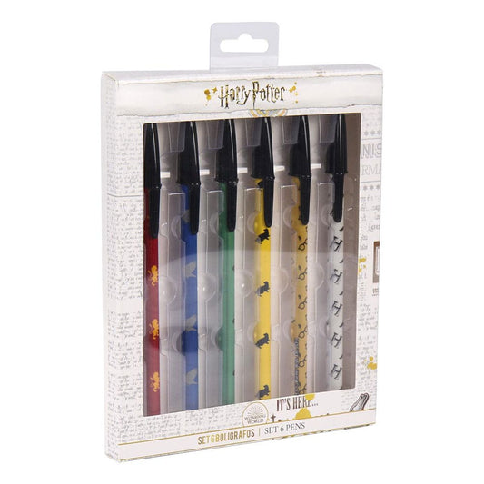Harry Potter Kugelschreiber 6er-Pack  - Versand: 5-7 Tage nach Bestellung