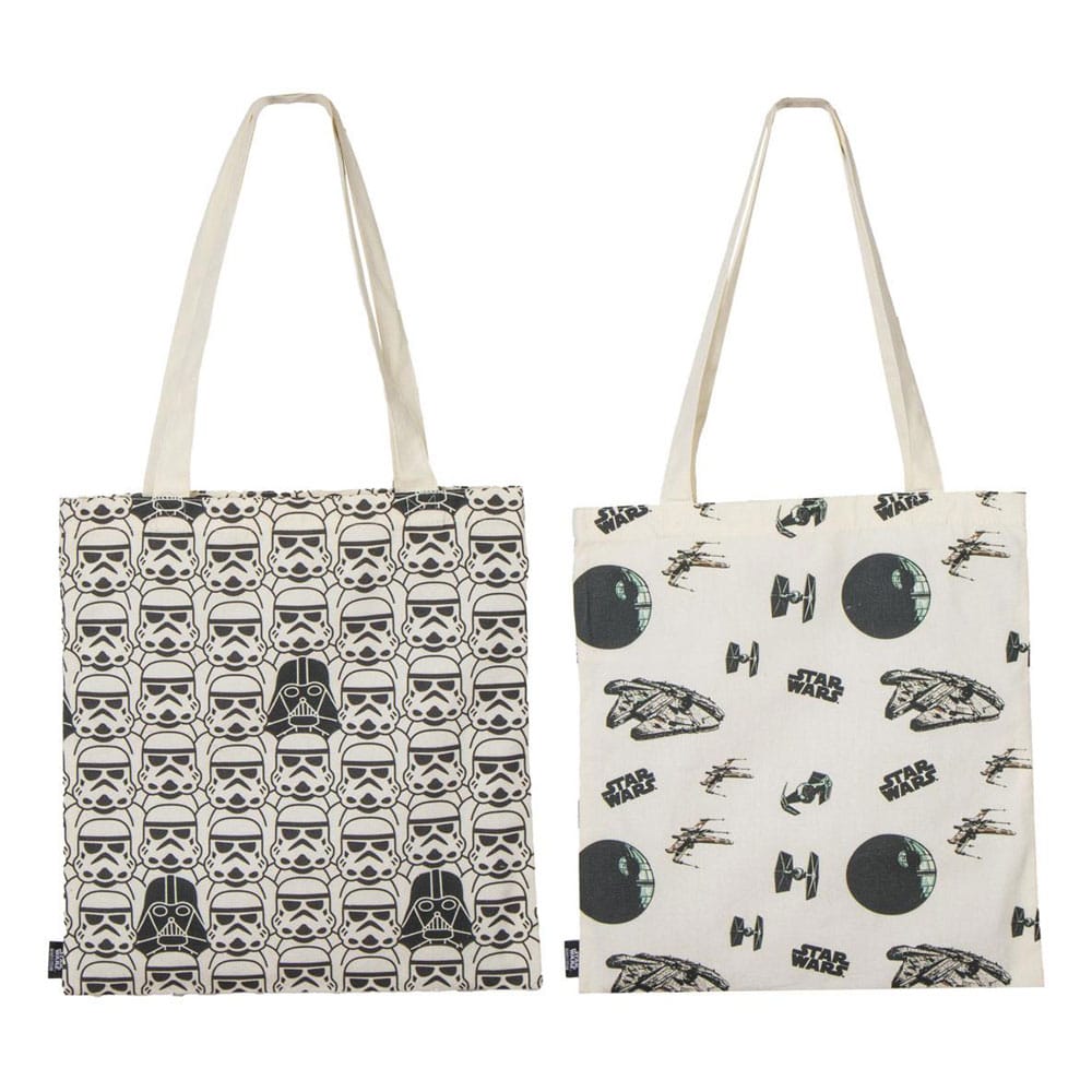 Star Wars Tragetaschen 2er-Pack Space Ships & Stormtrooper    - Versand: 7 Tage nach Bestellung