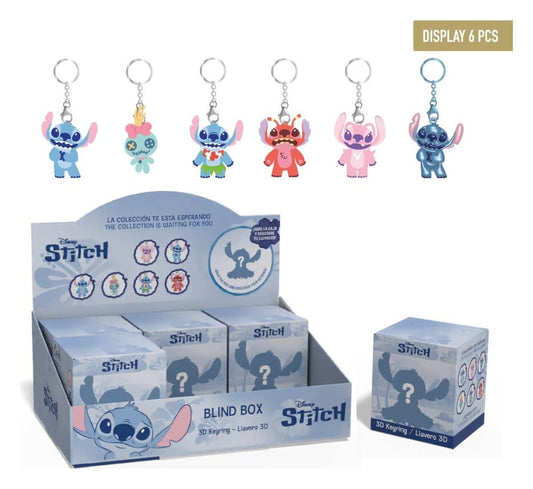 Disney Stitch Schlüsselanhänger Blind Box Display (6) - Preorder - ETA: 25.11.2026