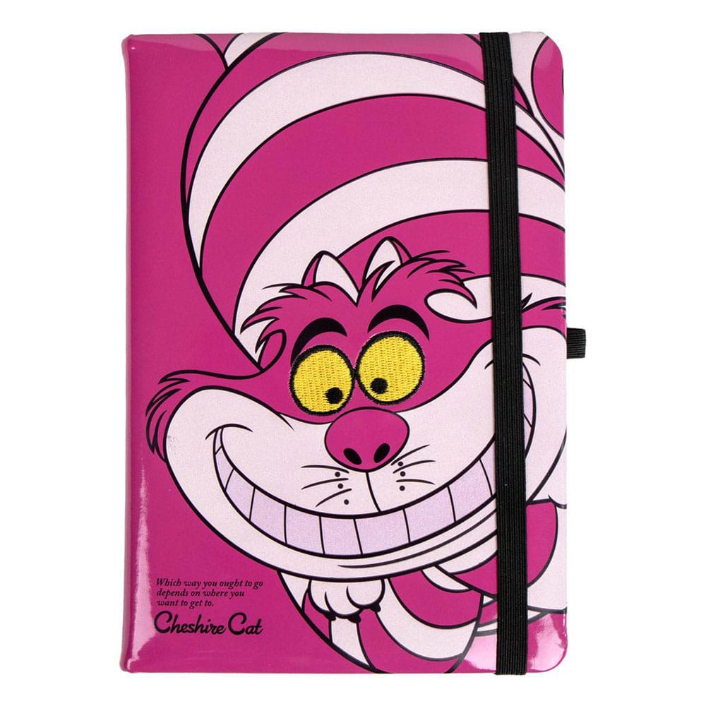 Disney Premium Notizbuch A5 Alice im Wunderland Grinsekatze    - Versand: 5-7 Tage nach Bestellung