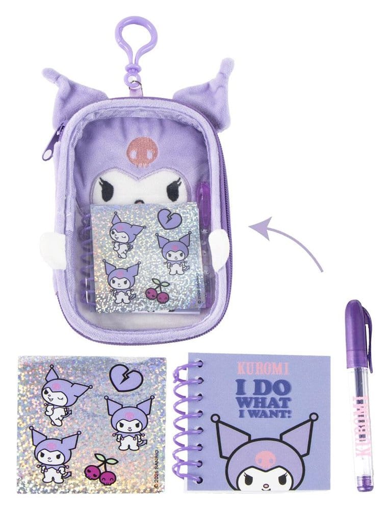 Sanrio Plüsch Schreibwaren-Set Kuromi - Preorder - ETA: 25.09.2026