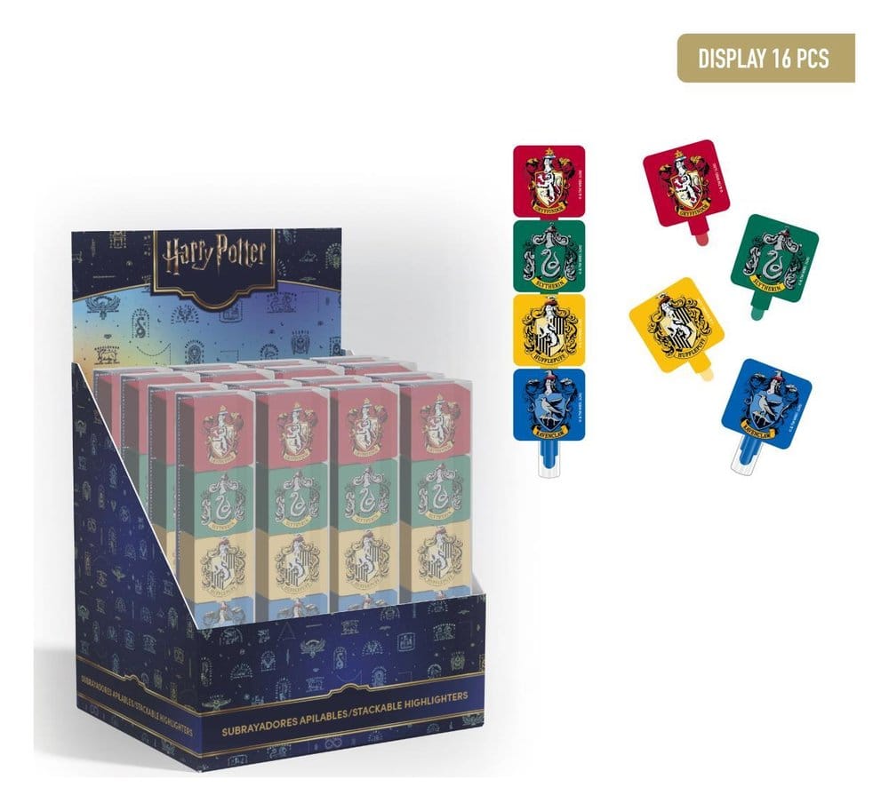 Harry Potter Stapelbare Textmarker Display (16) - Versand: 7 Tage nach Bestellung