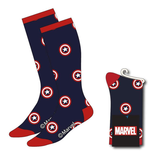Avengers Socken Captain America Shield 38-45 - Versand: 5-7 Tage nach Bestellung