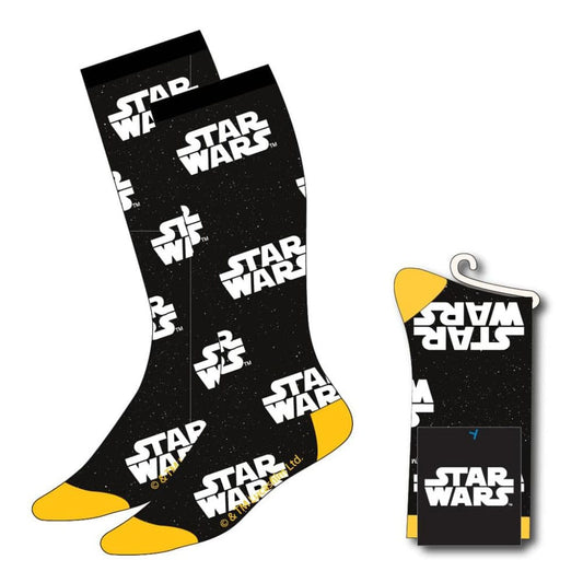 Star Wars Socken Logo 38-45 - Versand: 5-7 Tage nach Bestellung