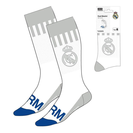 Fußball Socken Real Madrid White 38-45      - Preorder - ETA: 25.09.2025