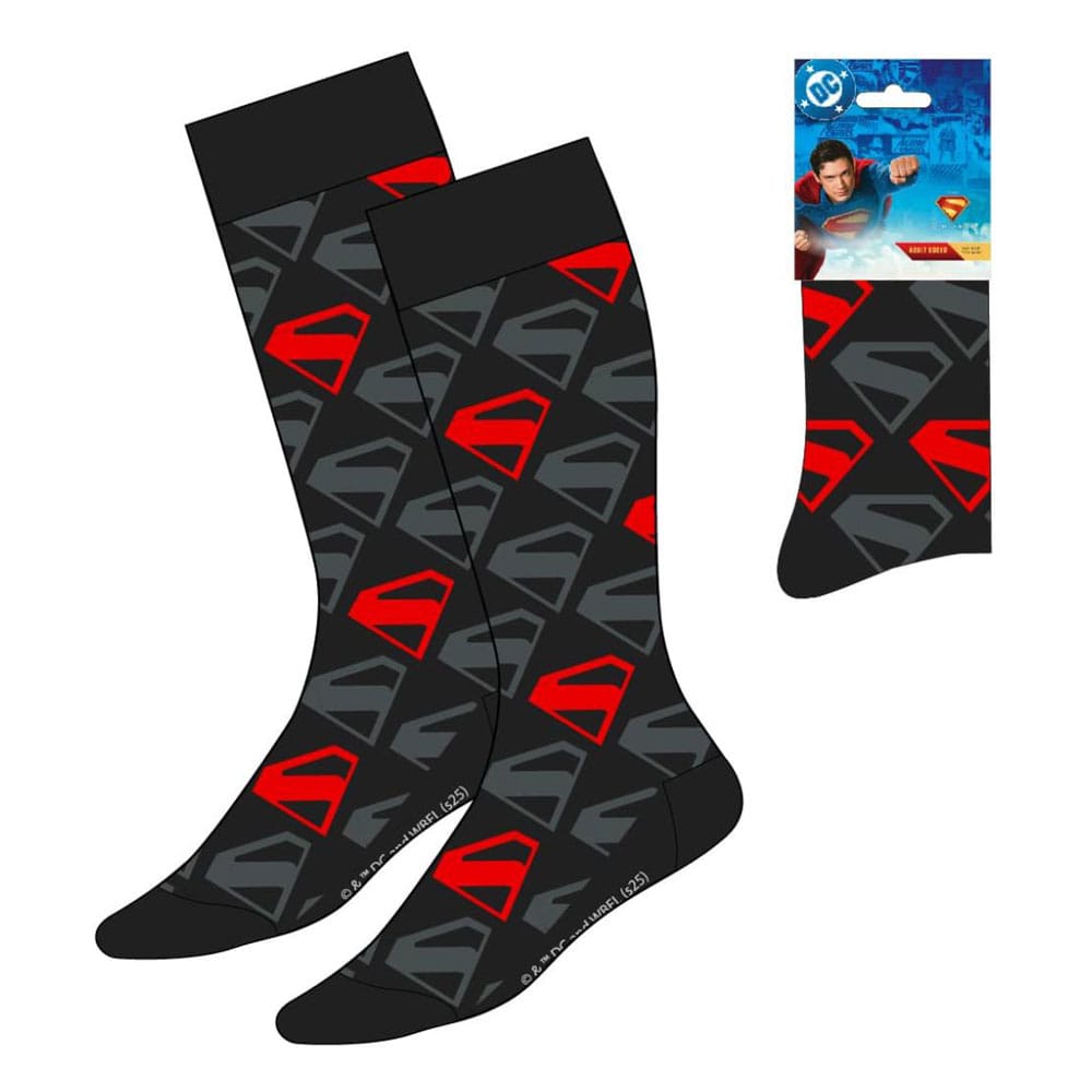 DC Comics Socken Superman Logo Black 38-45  - Preorder - ETA: 25.09.2025
