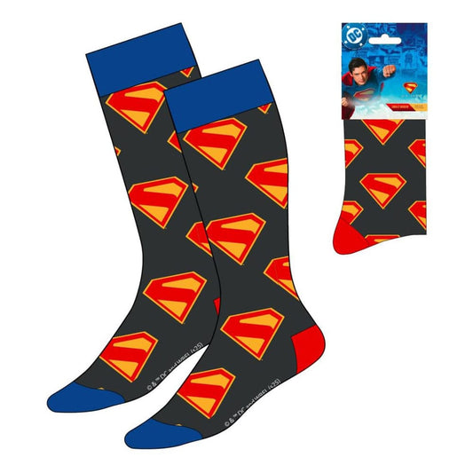 DC Comics Socken Superman Logo Blue & Red 38-45  - Versand: 7 Tage nach Bestellung