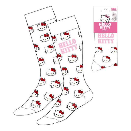 Sanrio Socken Hello Kitty Face White 36-43 - Versand: 7 Tage nach Bestellung