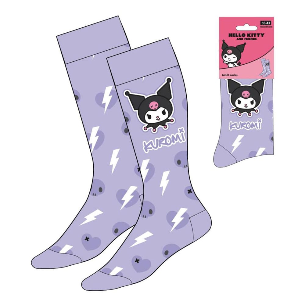 Sanrio Socken Kuromi Purple 36-43  - Preorder - ETA: 25.10.2026