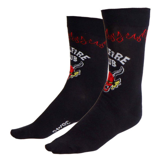 Stranger Things Socken Hellfire Club Black 38-45  - Preorder - ETA: 07.12.2025