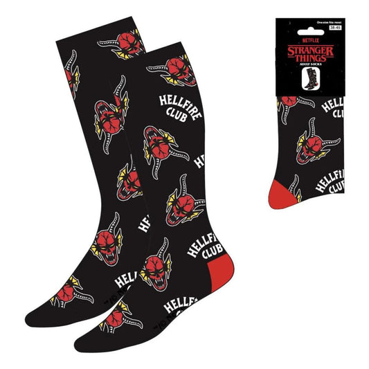 Stranger Things Socken Hellfire Club AOP 38-45  - Preorder - ETA: 10.09.2026