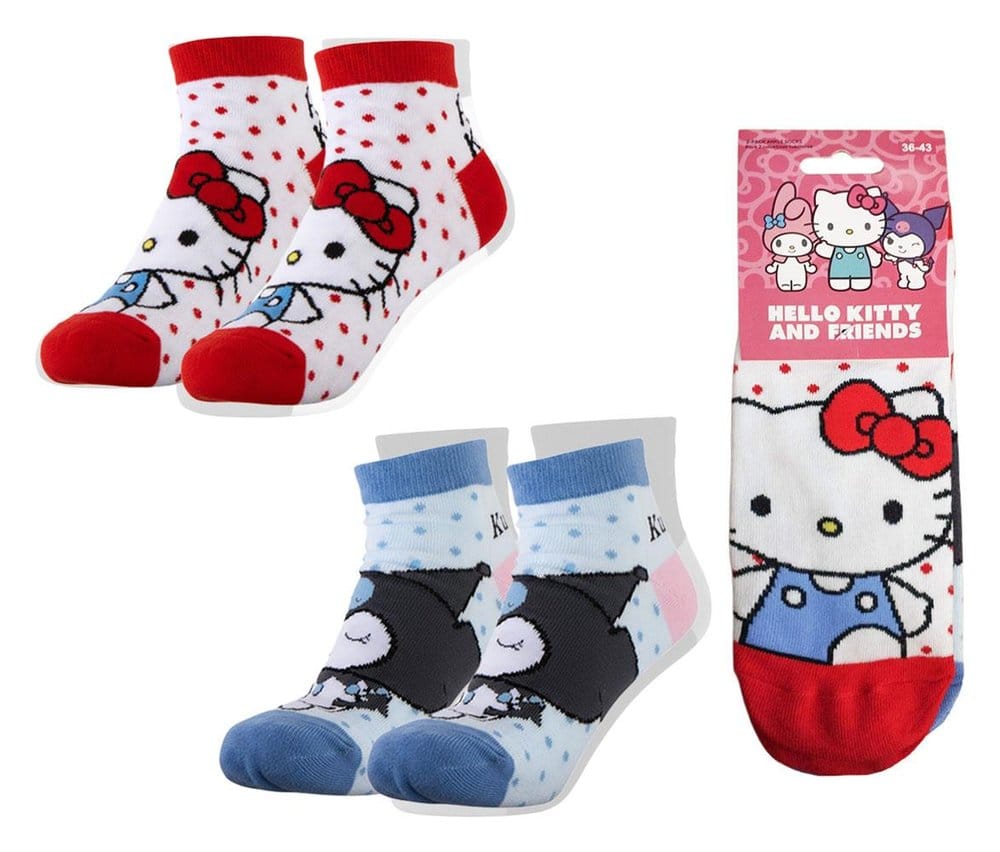 Sanrio Socken 2er-Pack Hello Kitty Short 36-43 - Preorder - ETA: 25.08.2026