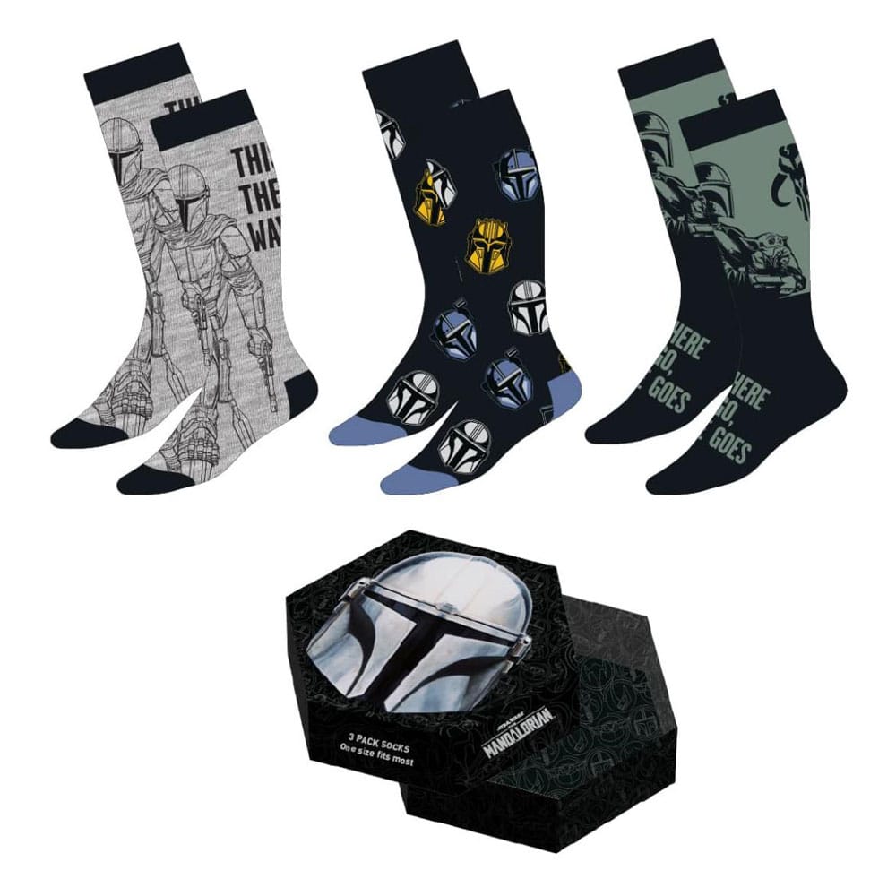 Star Wars: The Mandalorian Socken 3er-Pack Mandalorian 38-45  - Versand: 7 Tage nach Bestellung